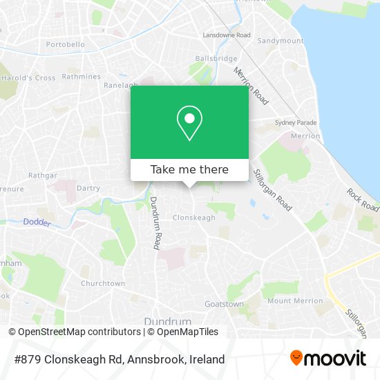 #879 Clonskeagh Rd, Annsbrook map