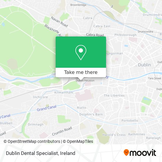 Dublin Dental Specialist map