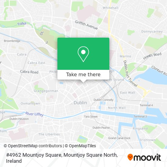 #4962 Mountjoy Square, Mountjoy Square North map