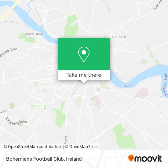 Bohemians Football Club map