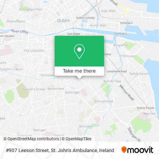 #907 Leeson Street, St. John's Ambulance map