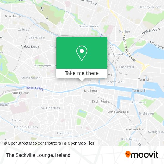 The Sackville Lounge map