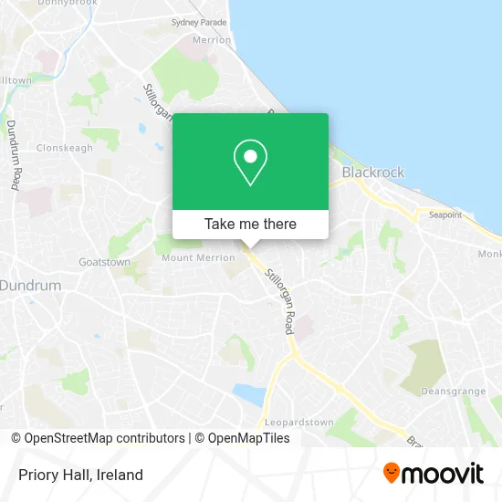 Priory Hall map