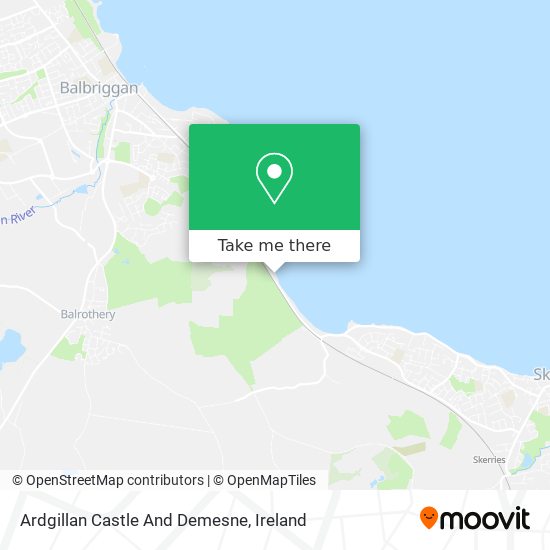 Ardgillan Castle And Demesne map