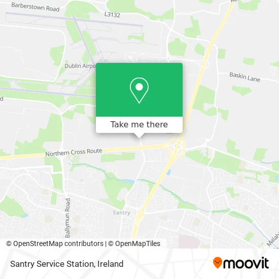 Santry Service Station map