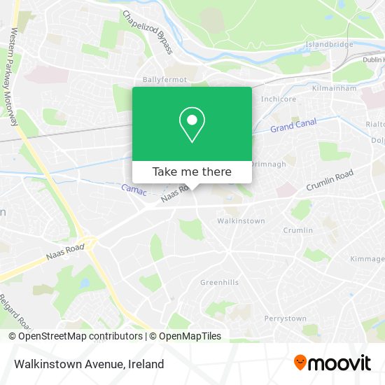 Walkinstown Avenue map