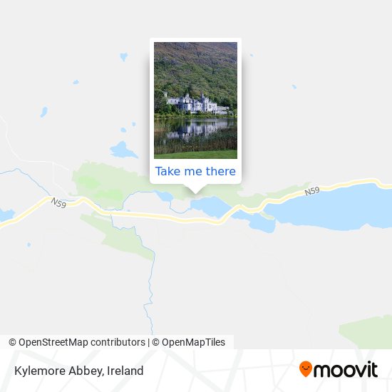 Kylemore Abbey map