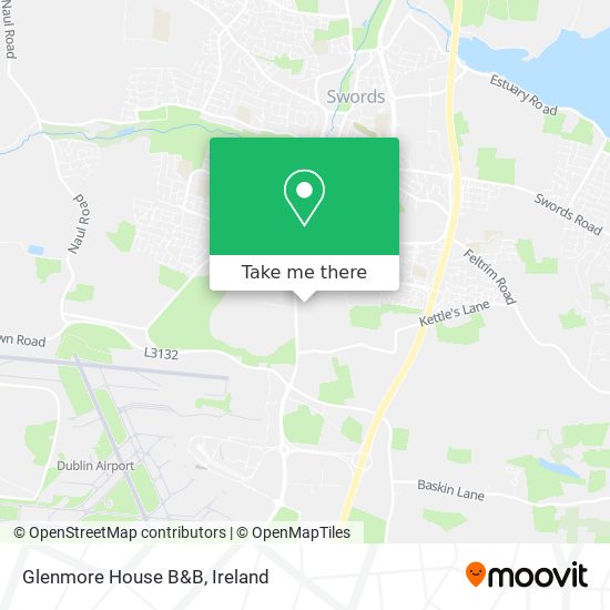 Glenmore House B&B map