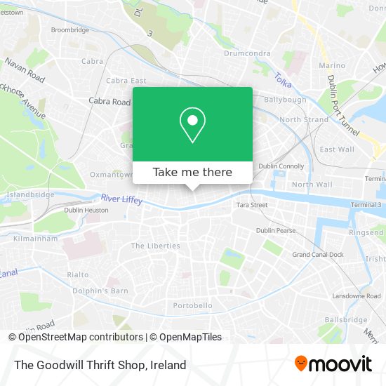 The Goodwill Thrift Shop map