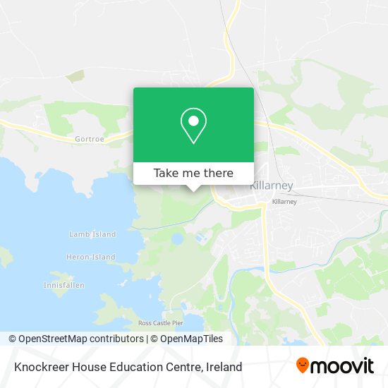 Knockreer House Education Centre map