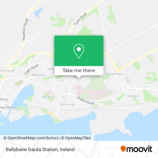 Ballybane Garda Station map