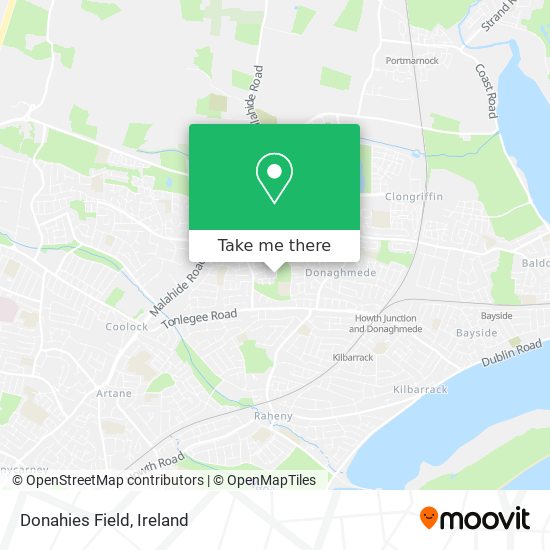 Donahies Field map
