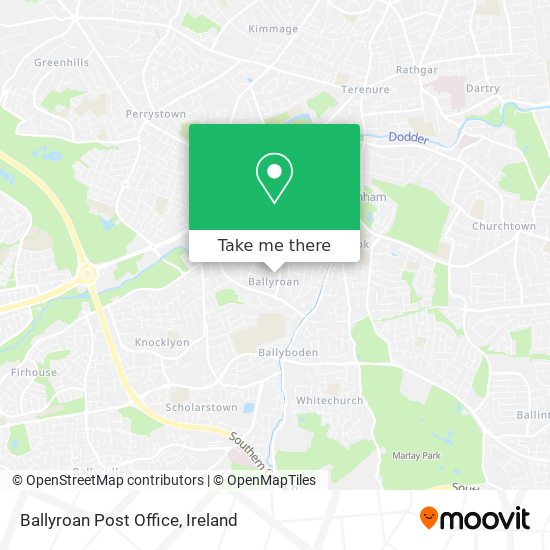 Ballyroan Post Office map