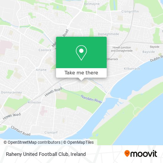 Raheny United Football Club map