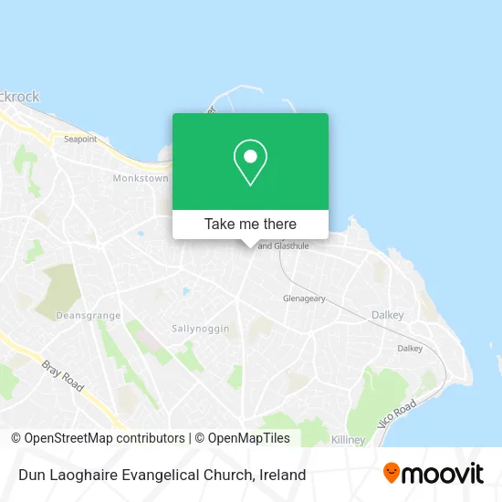 Dun Laoghaire Evangelical Church map
