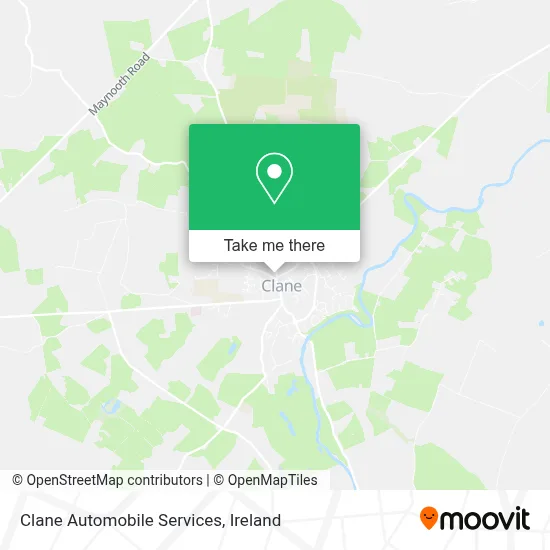 Clane Automobile Services map