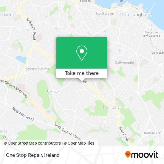 One Stop Repair map