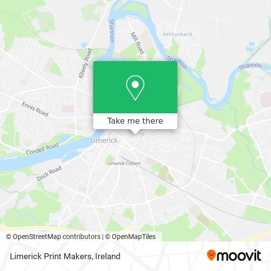 Limerick Print Makers map