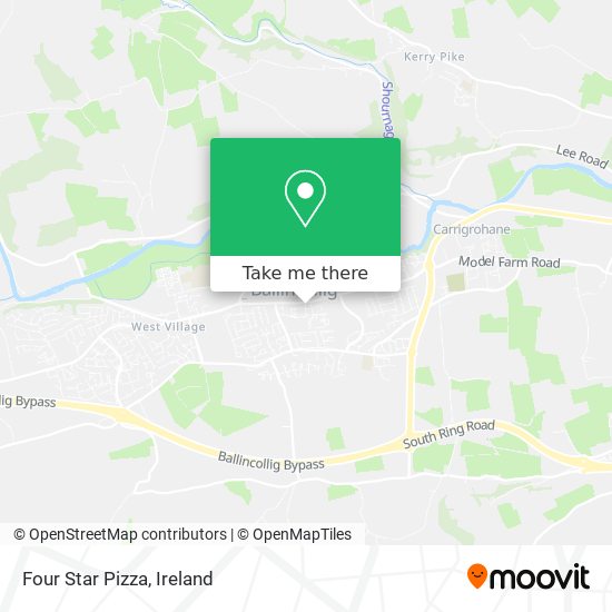 Four Star Pizza map