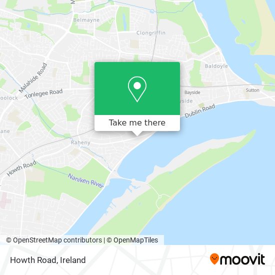 Howth Road map