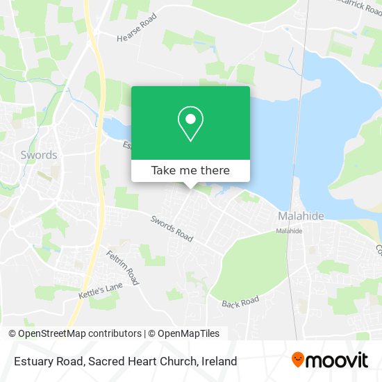 Estuary Road, Sacred Heart Church map