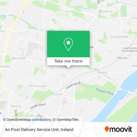 An Post Delivery Service Unit map