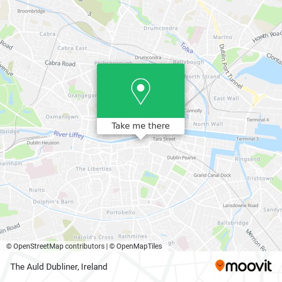 The Auld Dubliner map