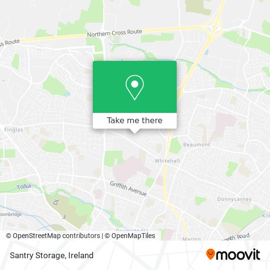 Santry Storage map