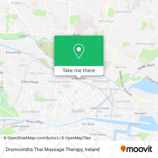 Drumcondra Thai Massage Therapy map
