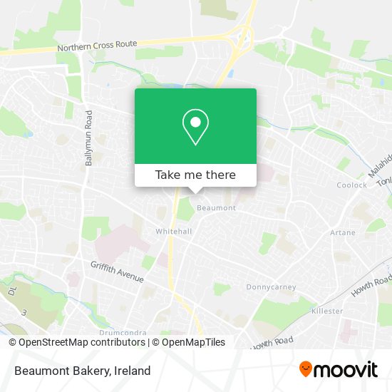 Beaumont Bakery map