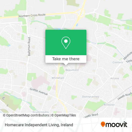 Homecare Independent Living map