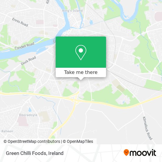 Green Chilli Foods map