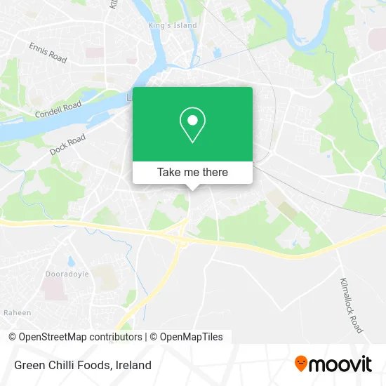 Green Chilli Foods map