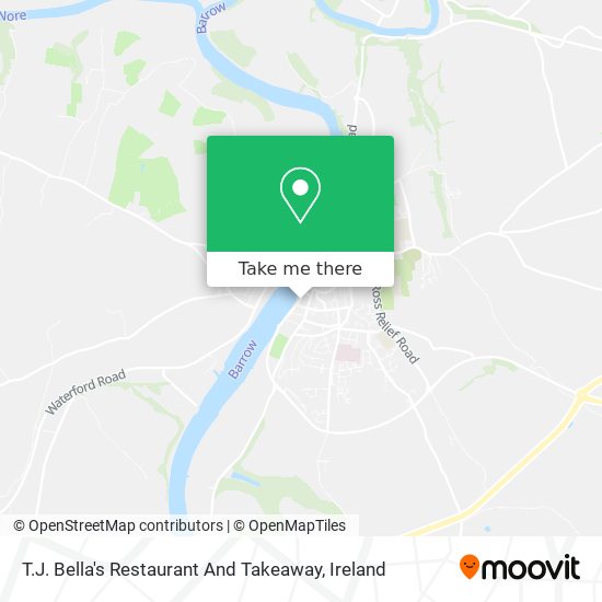 T.J. Bella's Restaurant And Takeaway map