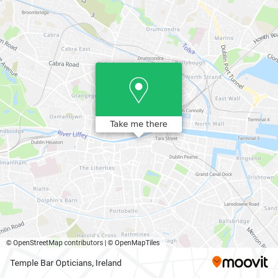 Temple Bar Opticians map
