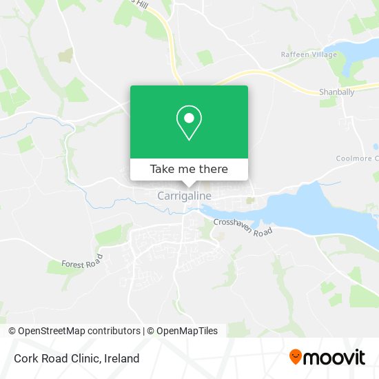 Cork Road Clinic map