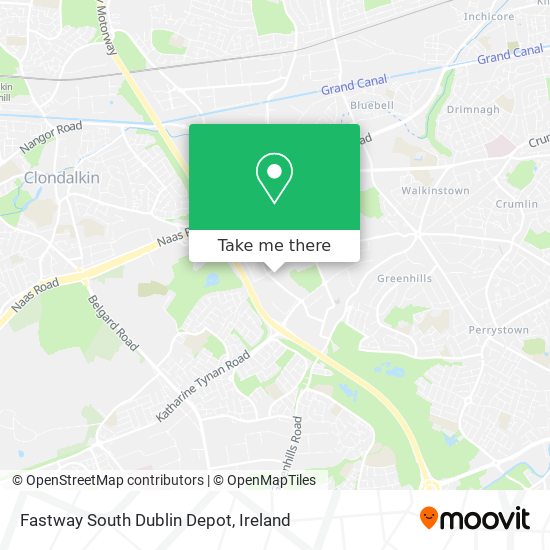 Fastway South Dublin Depot map