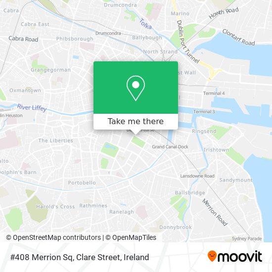 #408 Merrion Sq, Clare Street map
