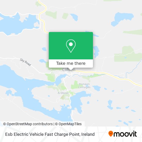 Esb Electric Vehicle Fast Charge Point map
