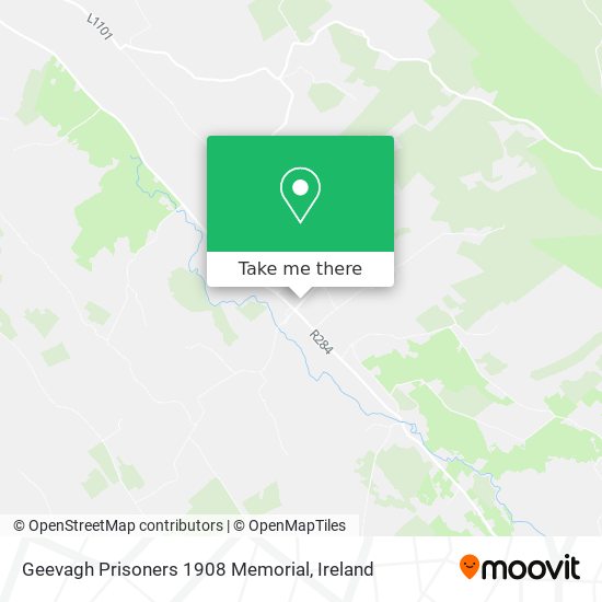 Geevagh Prisoners 1908 Memorial map