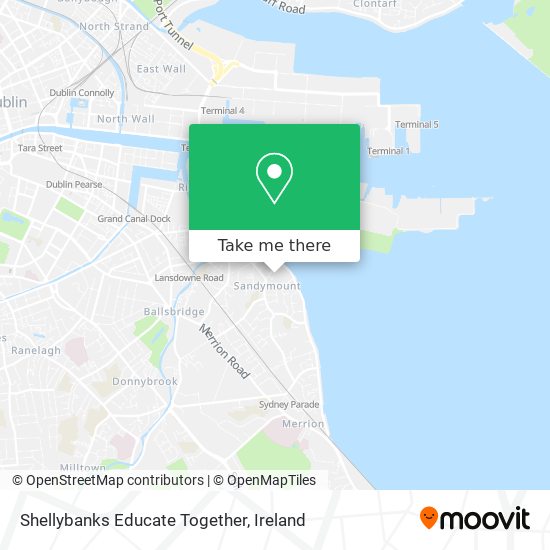 Shellybanks Educate Together map