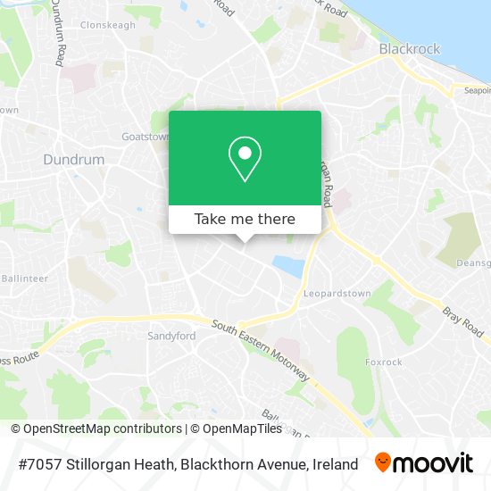 #7057 Stillorgan Heath, Blackthorn Avenue map
