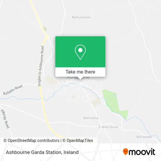 Ashbourne Garda Station map