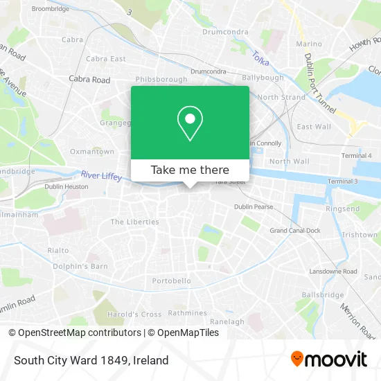 South City Ward 1849 map