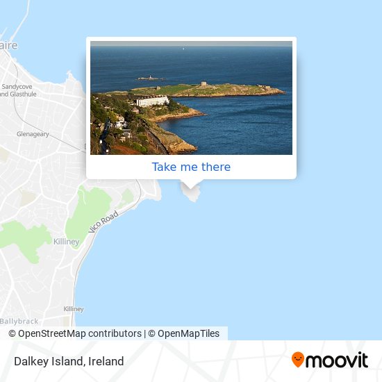 Dalkey Island map