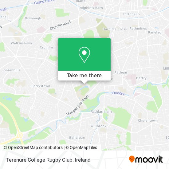 Terenure College Rugby Club map
