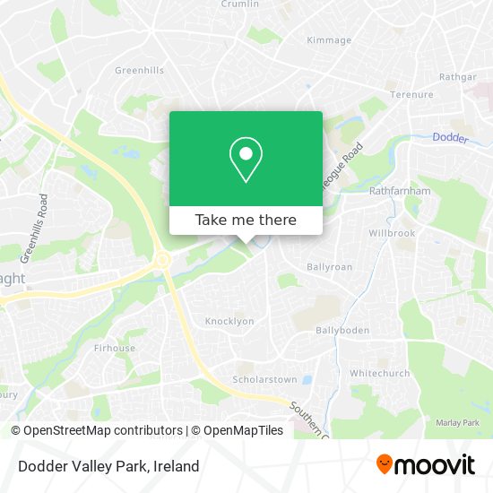 Dodder Valley Park map