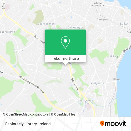 Cabinteely Library map