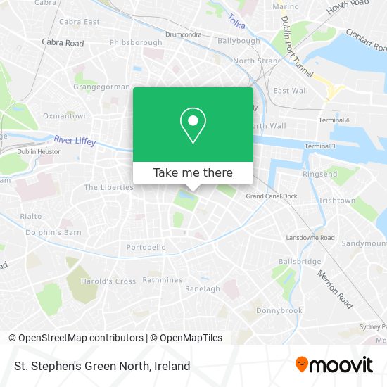 St. Stephen's Green North map