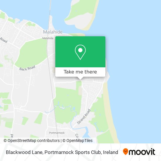 Blackwood Lane, Portmarnock Sports Club map